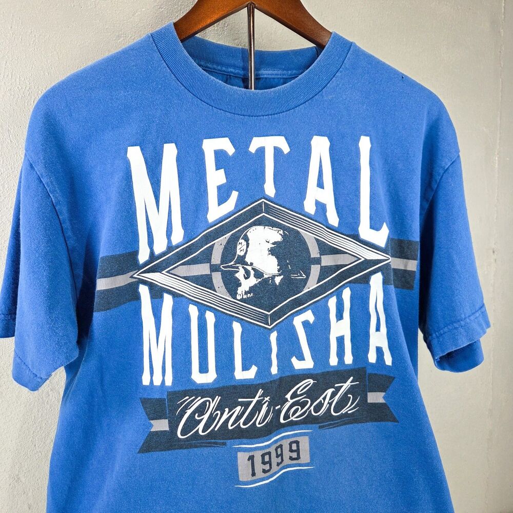Vintage Y2K Metal Mulisha Anti Est 1999 Motocross Graphic Shirt Sz L